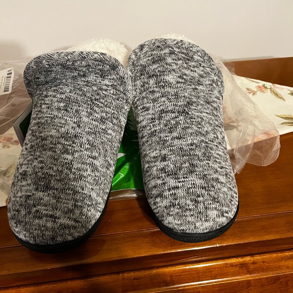 Cozy Black and White Slippers